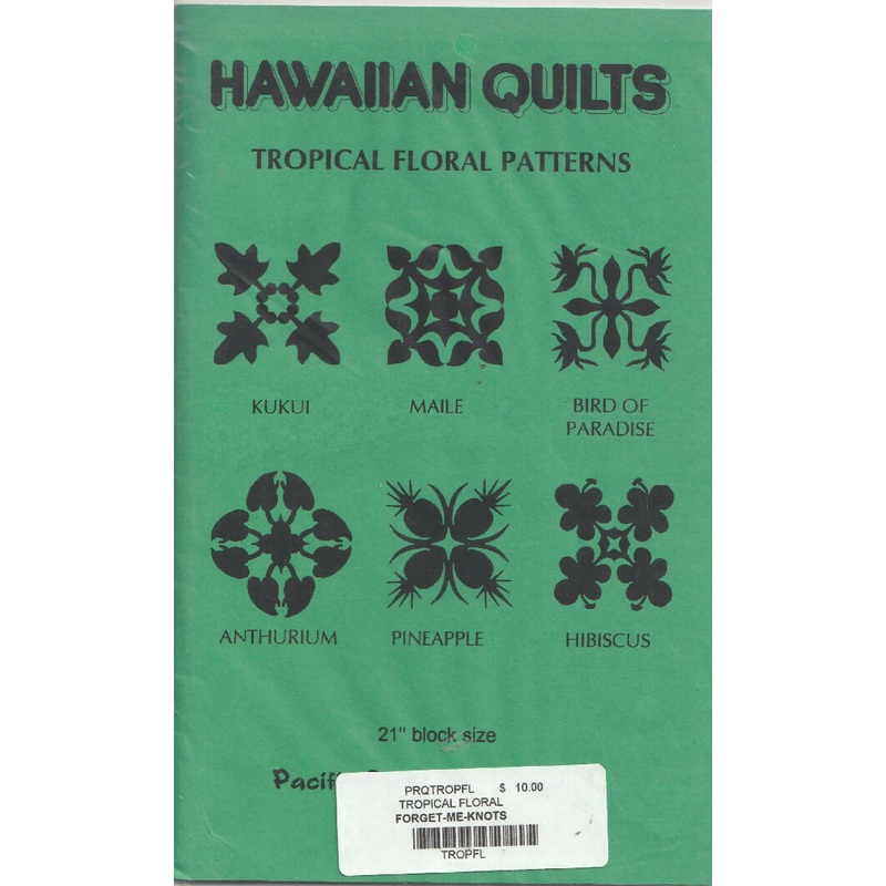 Hawaiian Quilt Tropical Floral Patterns