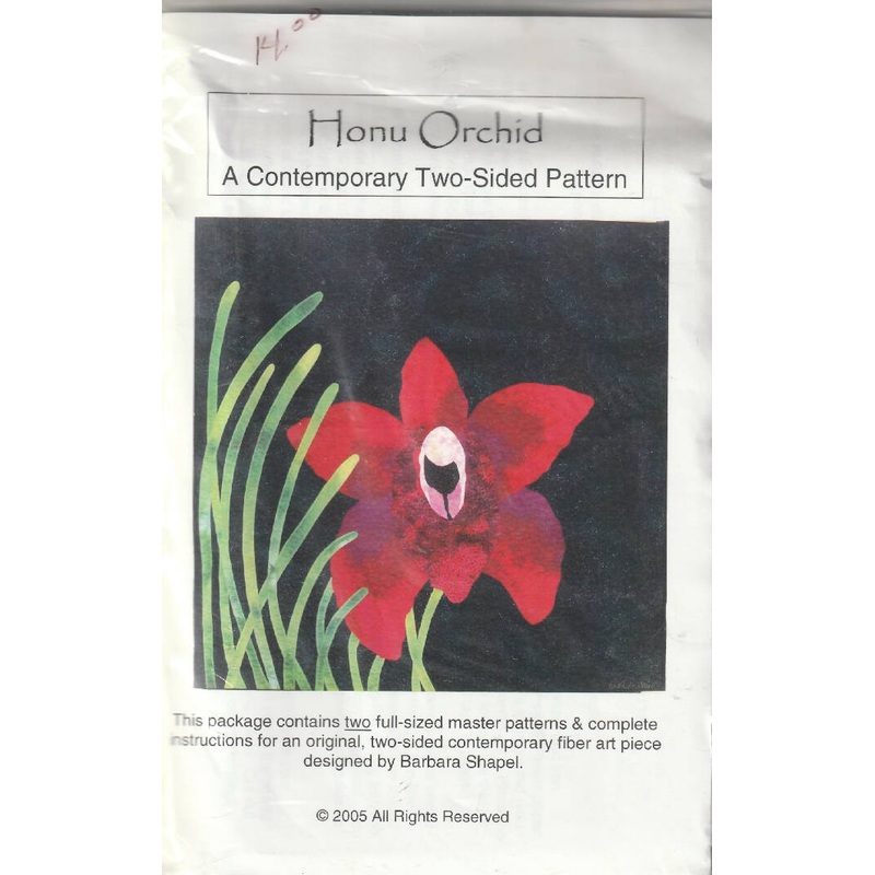 Honu Orchid AND Honu (Turtle) Two Sided Pattern
