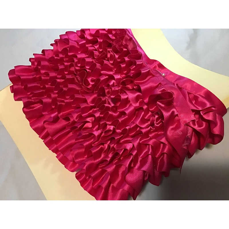Hot Pink Satin trim yardage