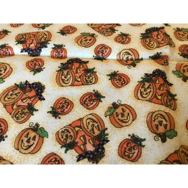 Jack o'lantern cotton 1 yd