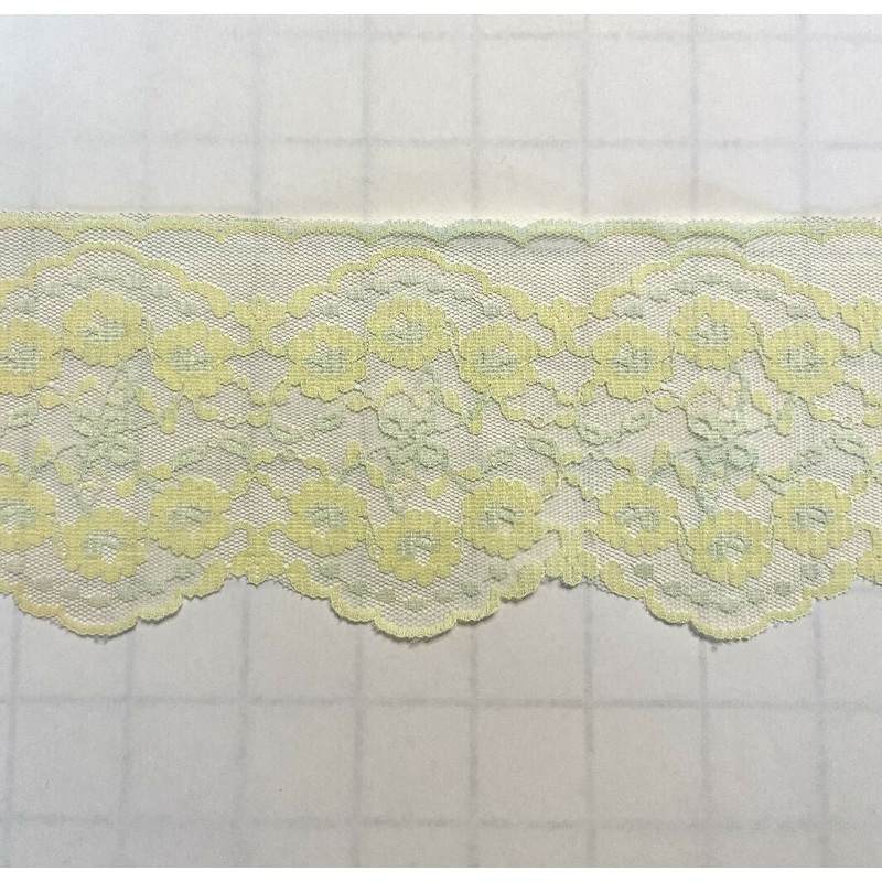 Lemon Yellow Lace Trim 8.5 Yards