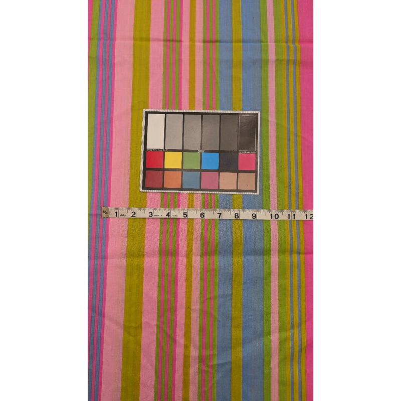 Neon Stripes Quilting Cotton Woven Fabric 45"W - 2 1/2 yds