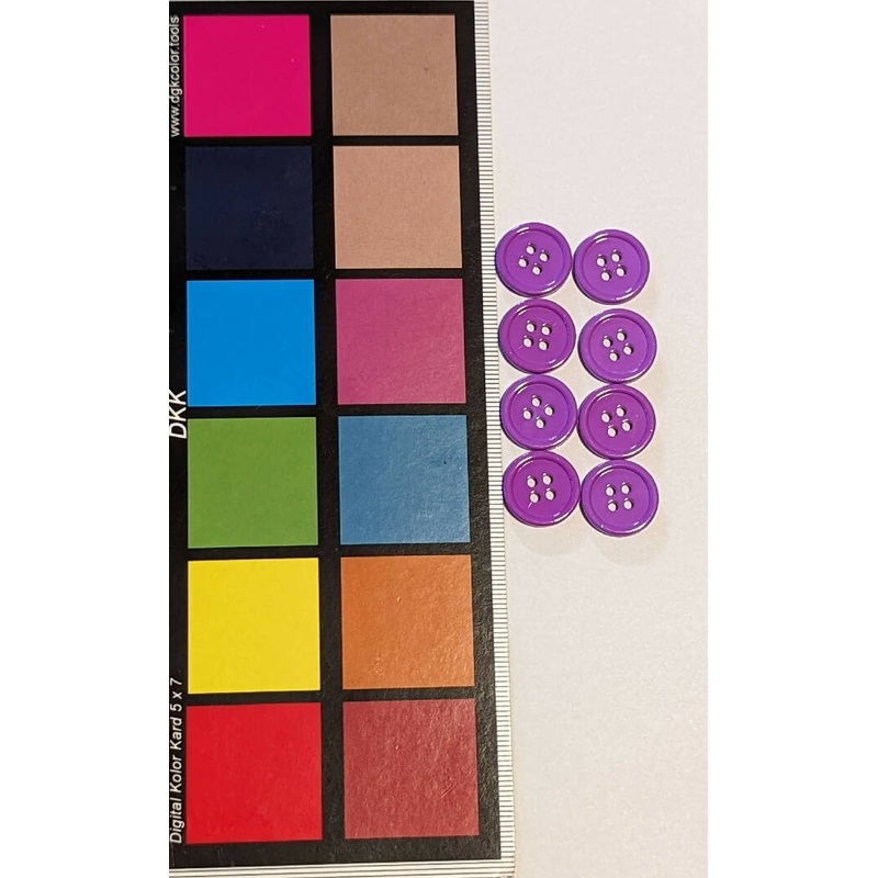Orchid Purple 5/8" Round Buttons - Set of 8