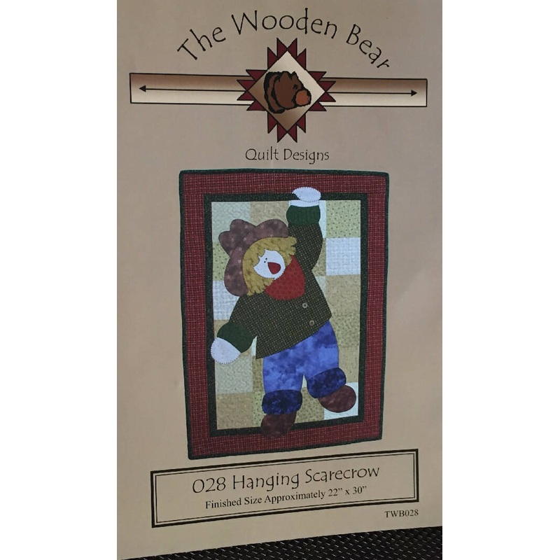 PATTERN HANGING SCARECROW 028 Applique Quilted Wall Hanging
