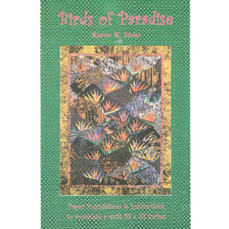 Quilting Pattern Birds of Paradise Paper Foundations & Instructions