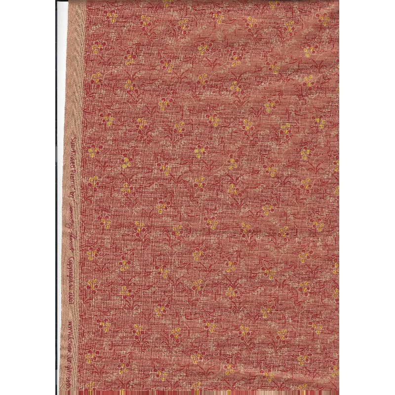 Sun-Kissed Prairie by Connecting Threads Floral Design on Gold fabric - 1 yard cotton