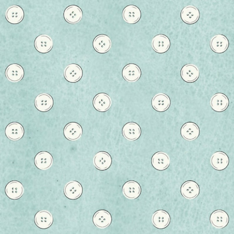 Tossed Buttons Baby Blue