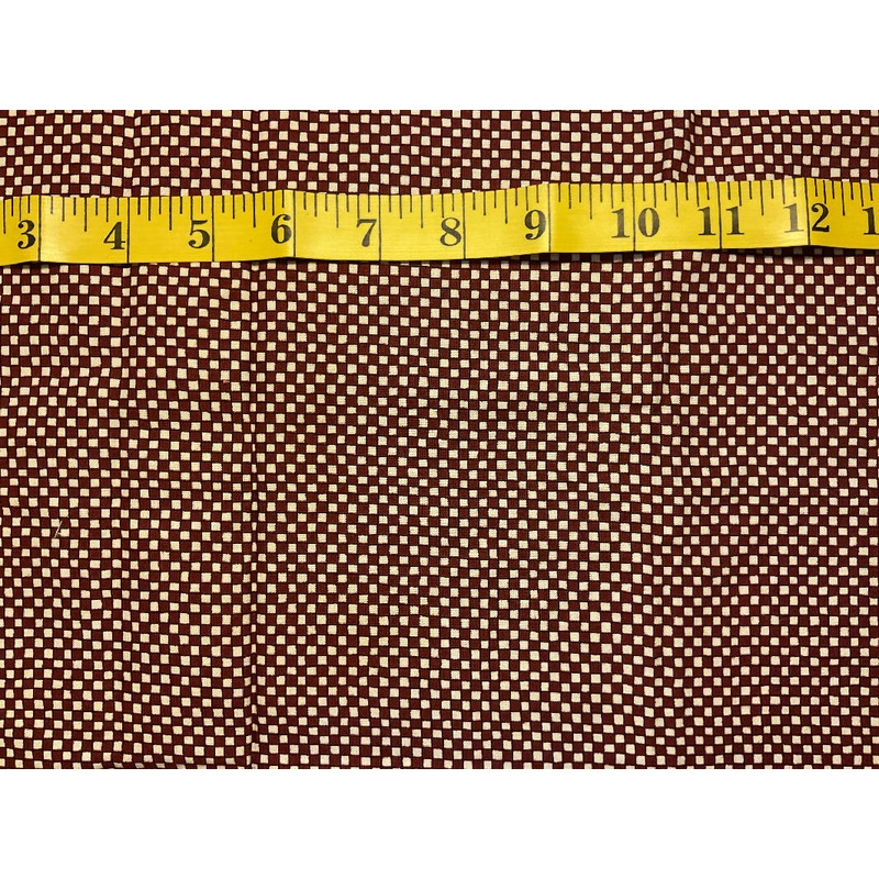 100% cotton quilting fabric| Fat quarter - red and white check