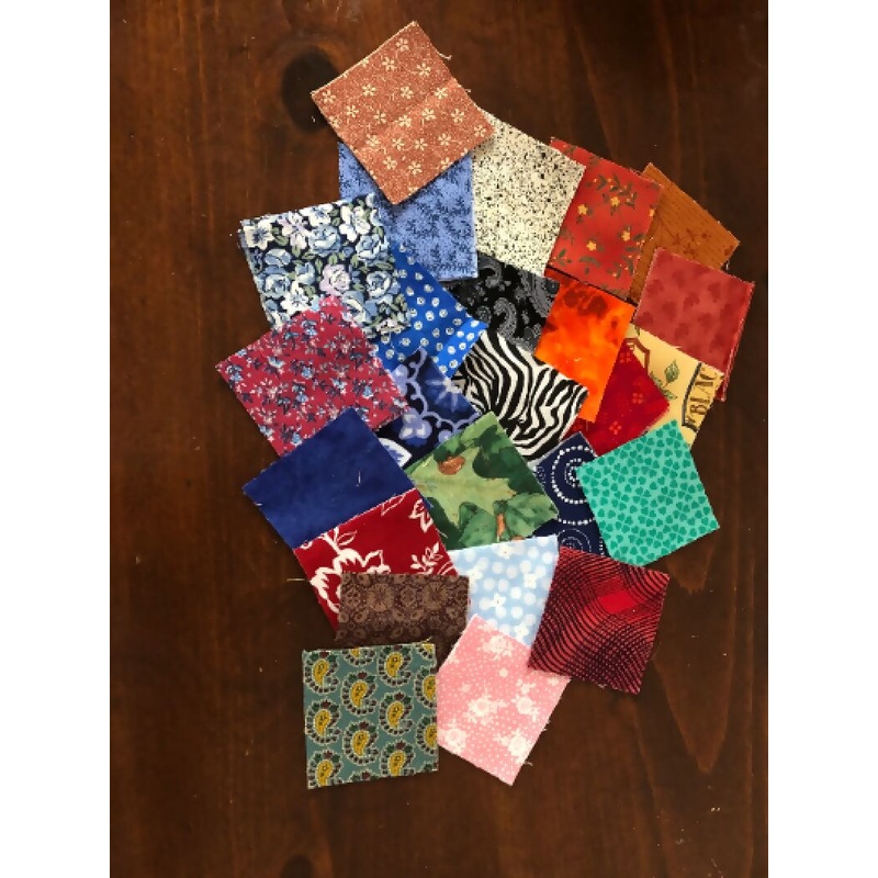 5" Squares Scrappy Cotton Fabric Bundles of 50