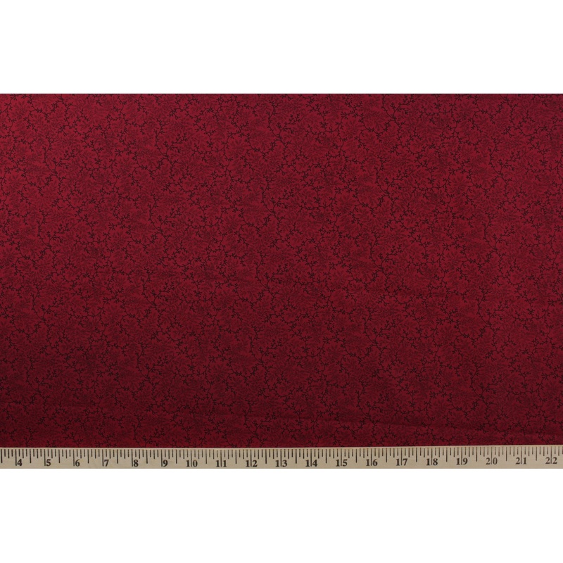 Benartex Delicate Vine in Antique Red in 108 Width Backing Wide