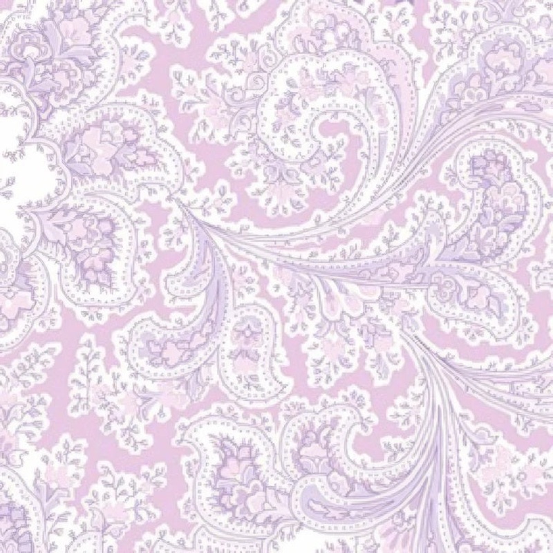 Benartex Malabar Paisley Fabric in Violet in 108" Width Quilt Backing
