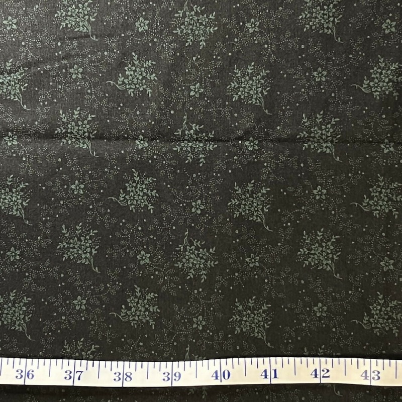 Black and Green Premium Quilting Cotton - 3 Yds