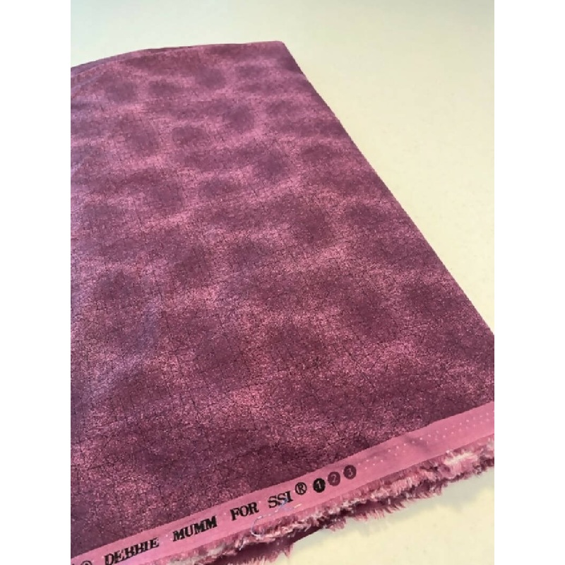 Debbie Mumm - "Mumms the Word" for SSI - Purple with a tiny geometric shape grid