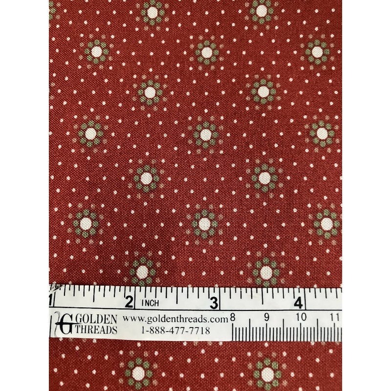 FABRIC Buttercup Paprika Heirloom Manor by Country Essentials 1.14 yd #12h