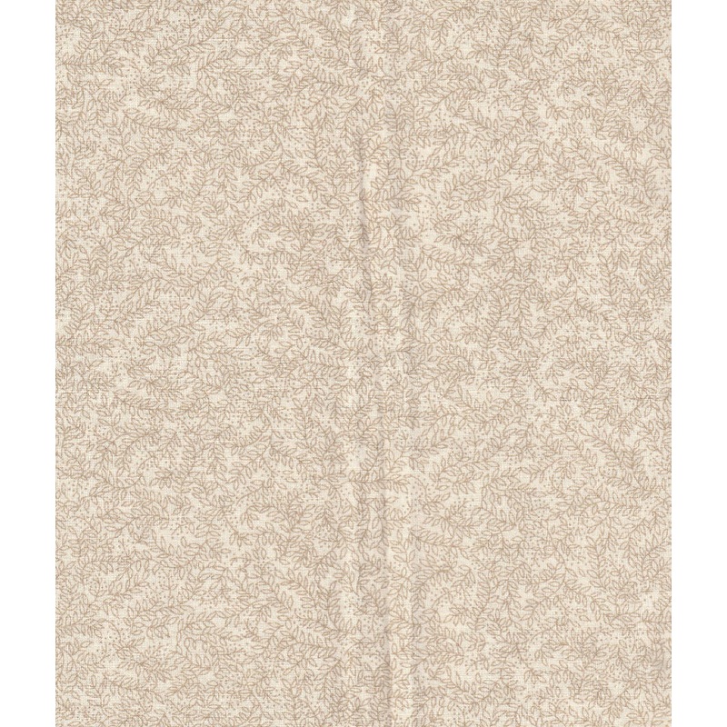 FABRIC Vines on Cream Beige Tone on Tone 2 Fabrics #81c