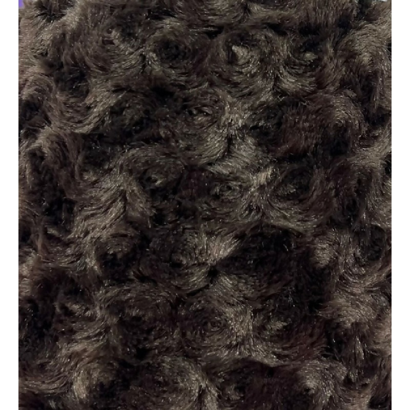 Faux Fur Brown Swirls