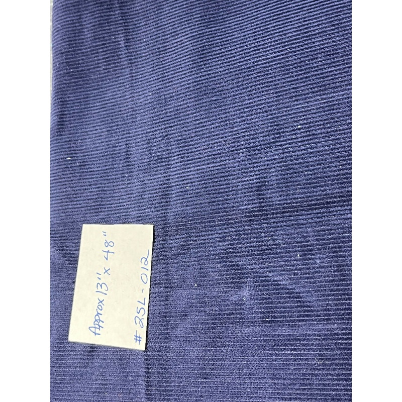 Navy Blue Corduroy Remnant #25L-012
