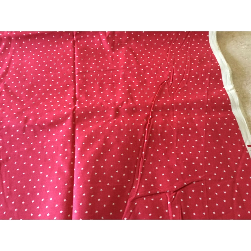 red with off white stars
