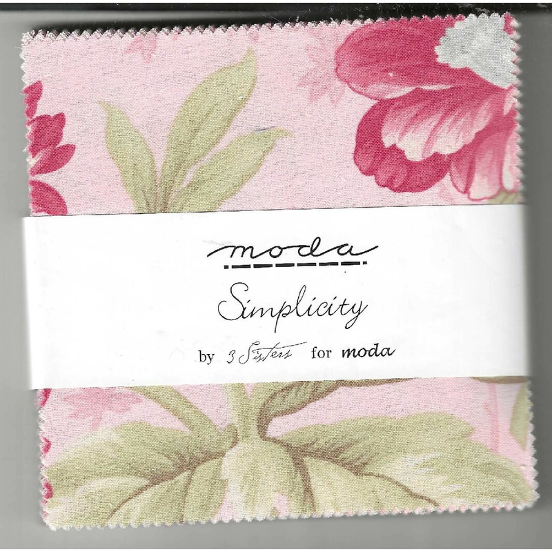 Simplicity by 3Sisters for moda, 5"x5" 50 pieces mostly florals