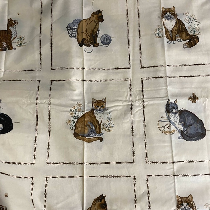 Cats Picture Book Patches by Cranston Printworks Vintage Quilting Cotton