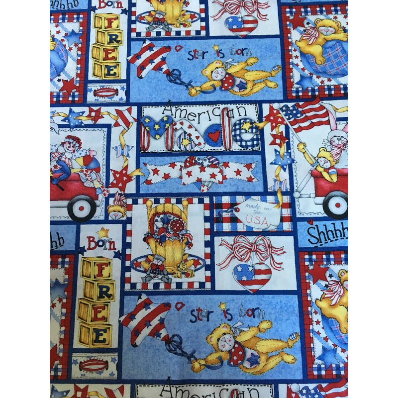 FABRIC Born in the USA 2 Different Fabrics