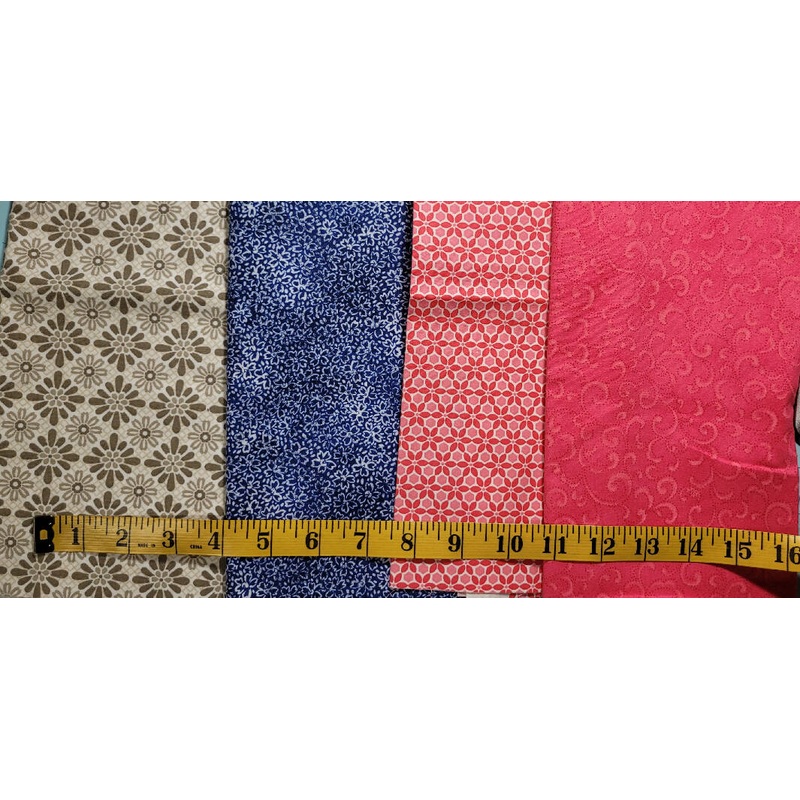 Four piece quilting bundle - 1 yard