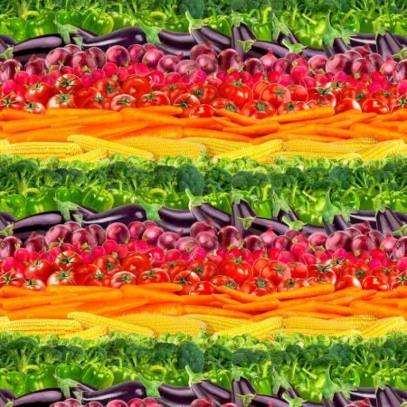 Multi Vegetable 11" Stripe