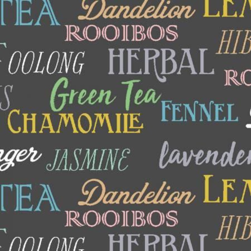 My Cup of Tea Charocal Tea Words