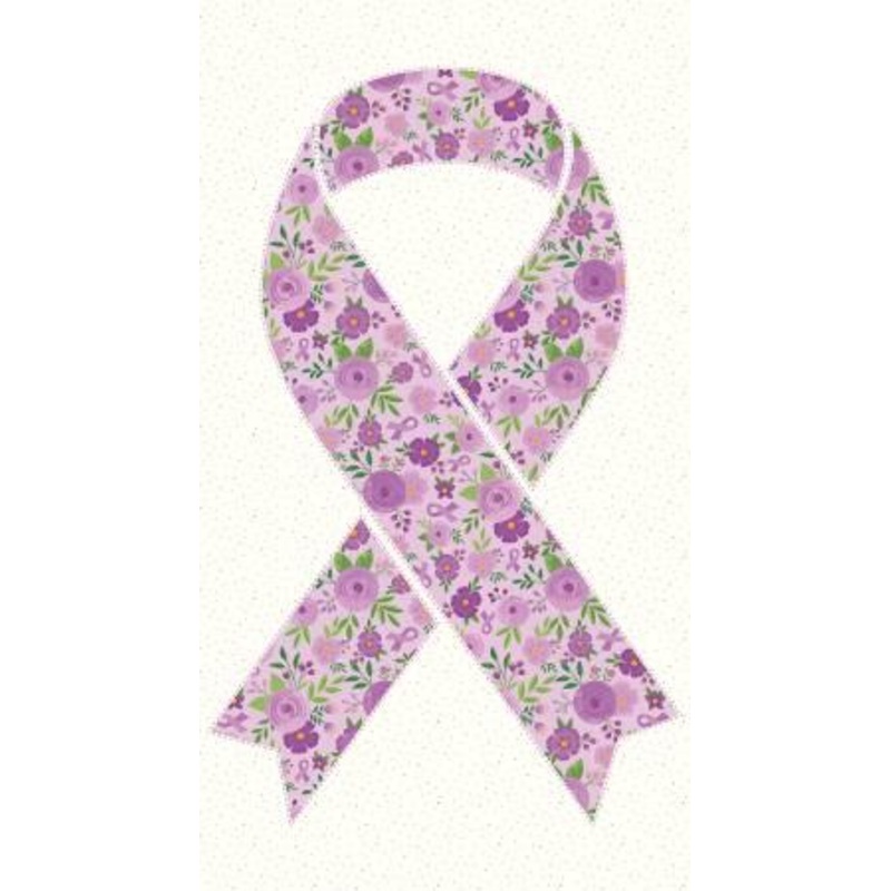 Strength In Lavender Ribbon Panel P089