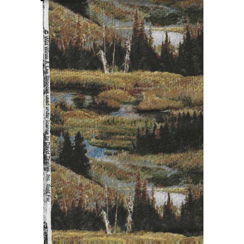 Wild Wings by Lee Stroncek for David Textiles Pine Meadows Pattern on 1 yard cotton