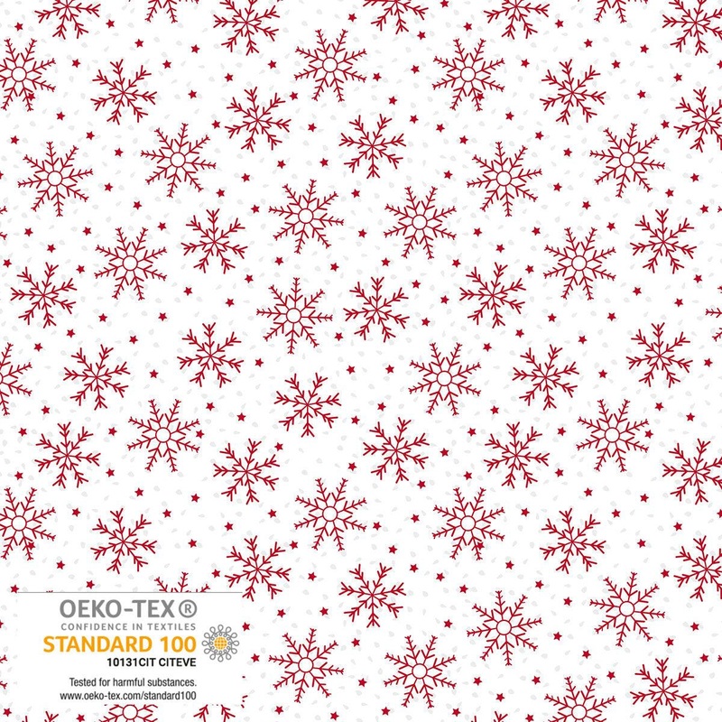 Winter Stories Red Snowflakes