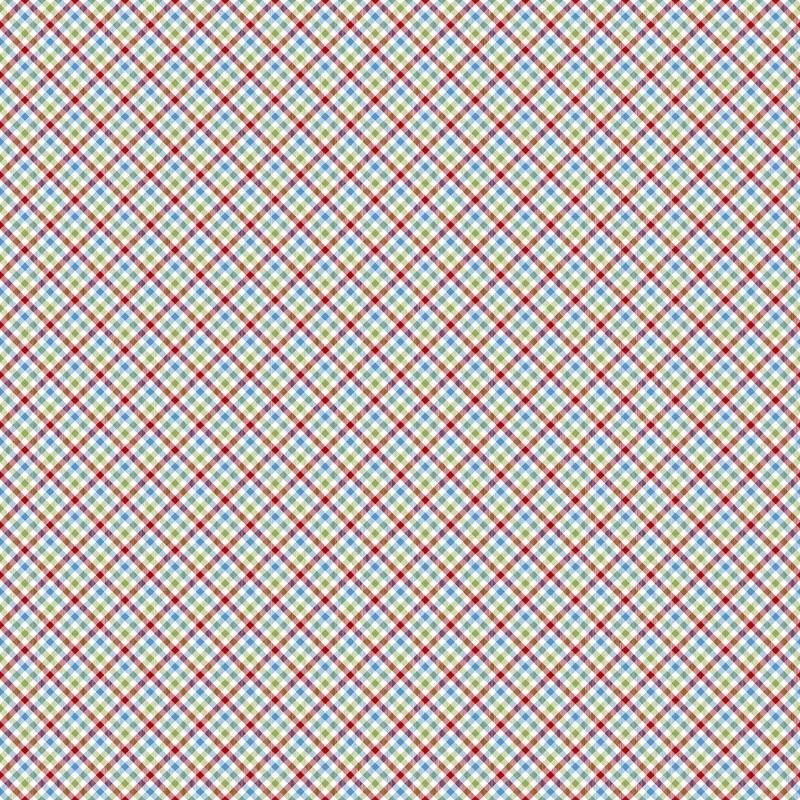 WINTER WELCOME WHITE MULTI Gingham