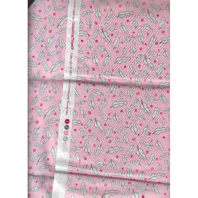 Yoshino Blossoms Lawn Pink, Matsuri by Jenni Calo for Connecting Threads fabric, 2 yards