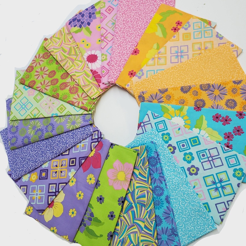 42 pieces Charm Pack - Boundless Wonderland (Purple) Collection - 5 in x 5 in