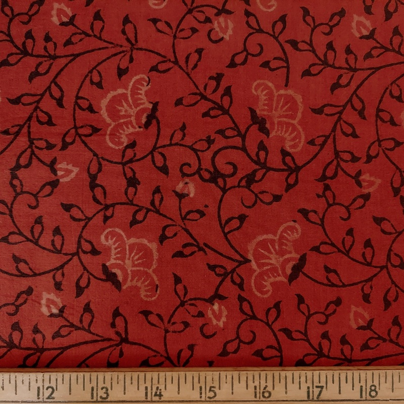 Diamond Textiles Red Vine Kalamkari KK 95908