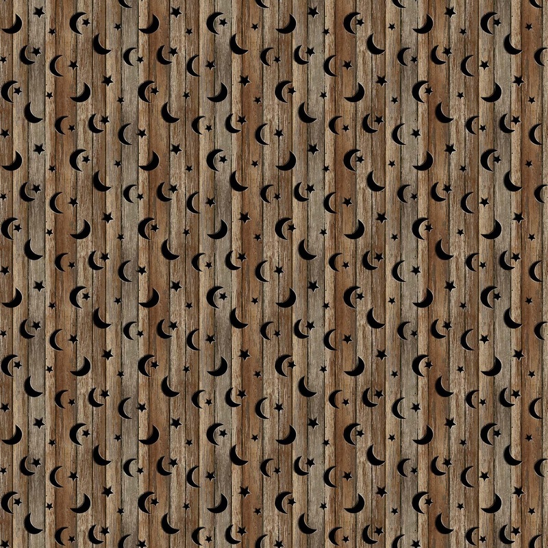 NATURE'S CALLING BROWN MULTI Wood With Stars