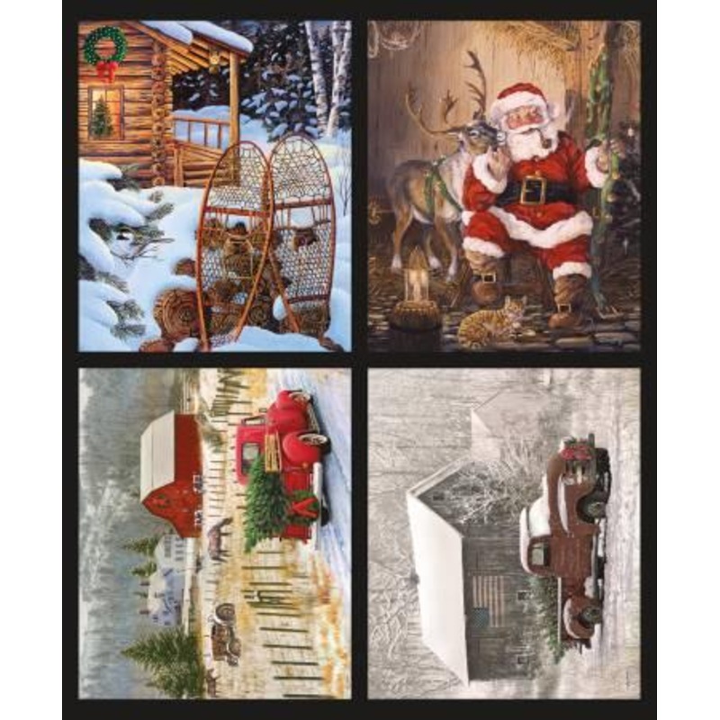 P110 Christmas Memories Pillow Panel