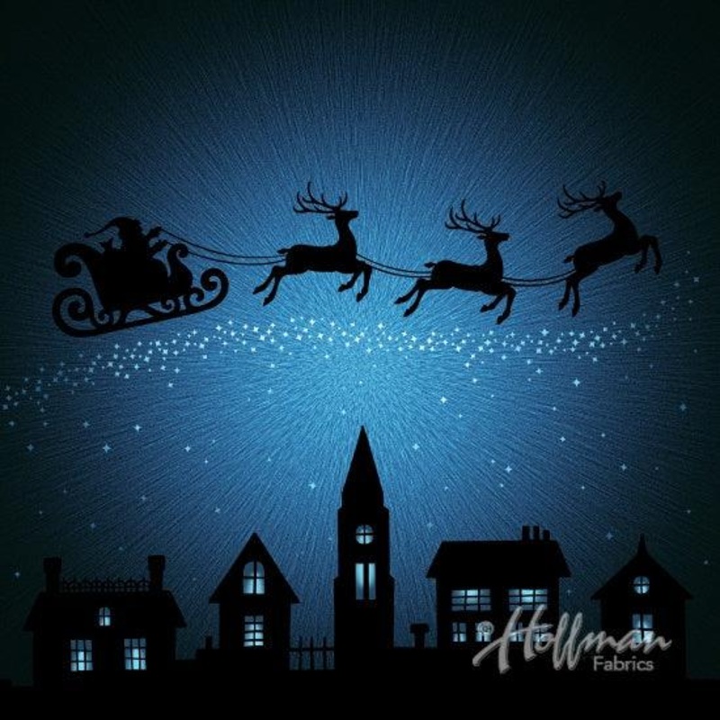 P111 Supernova Seasons Santa's Sleigh Panel