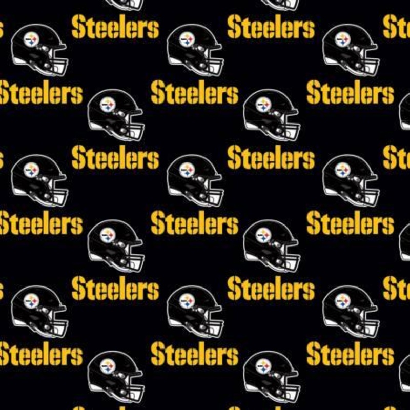 Pittsburgh Steelers Black Cotton