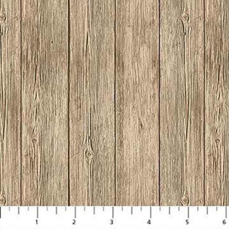 SANTA HELPERS BEIGE Woodgrain