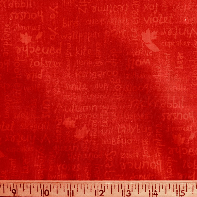 South Sea Imports Alphabet Soup Red