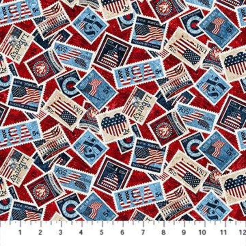 STARS & STRIPES 10TH ANNIVERSARY RED MULTI Stamps