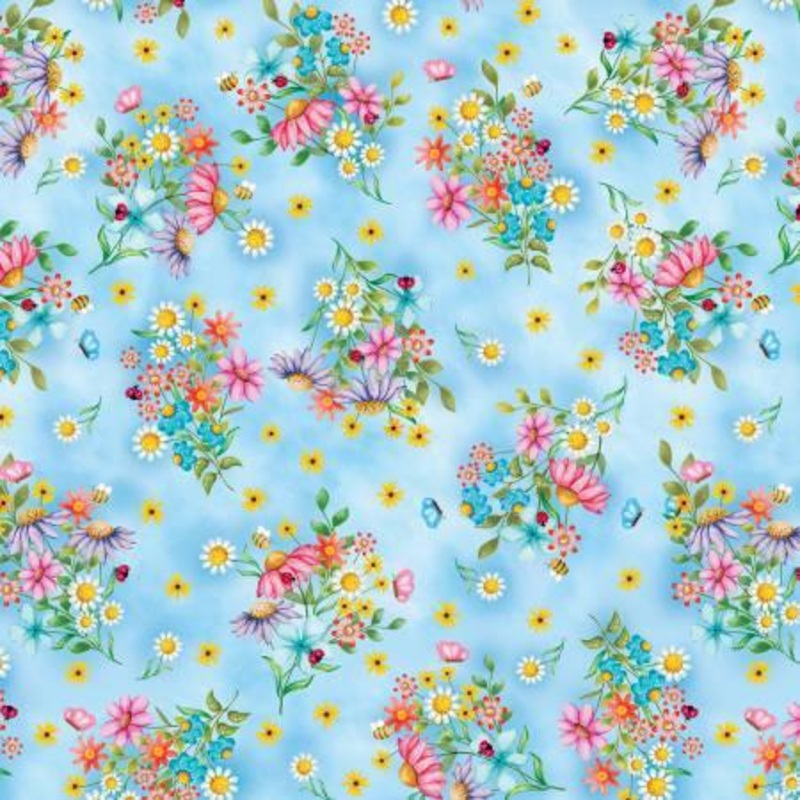 Sunshine Days Sunny Bouquets Blue