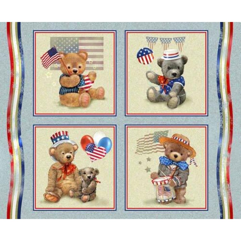 Teddy's America Block Print