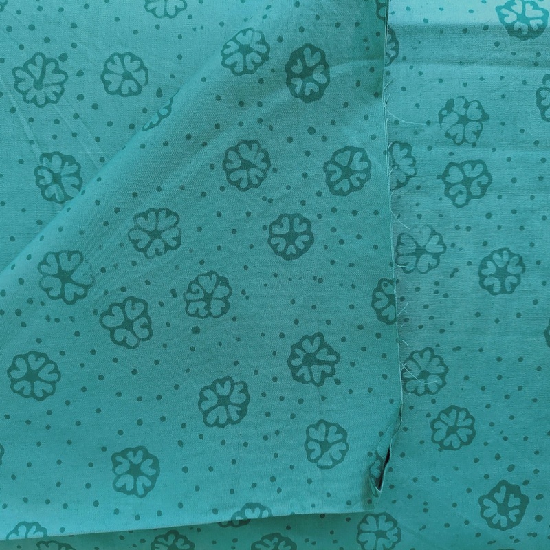 Batik Textiles Limited Edition Simply Primitive Teal 0862 Batik