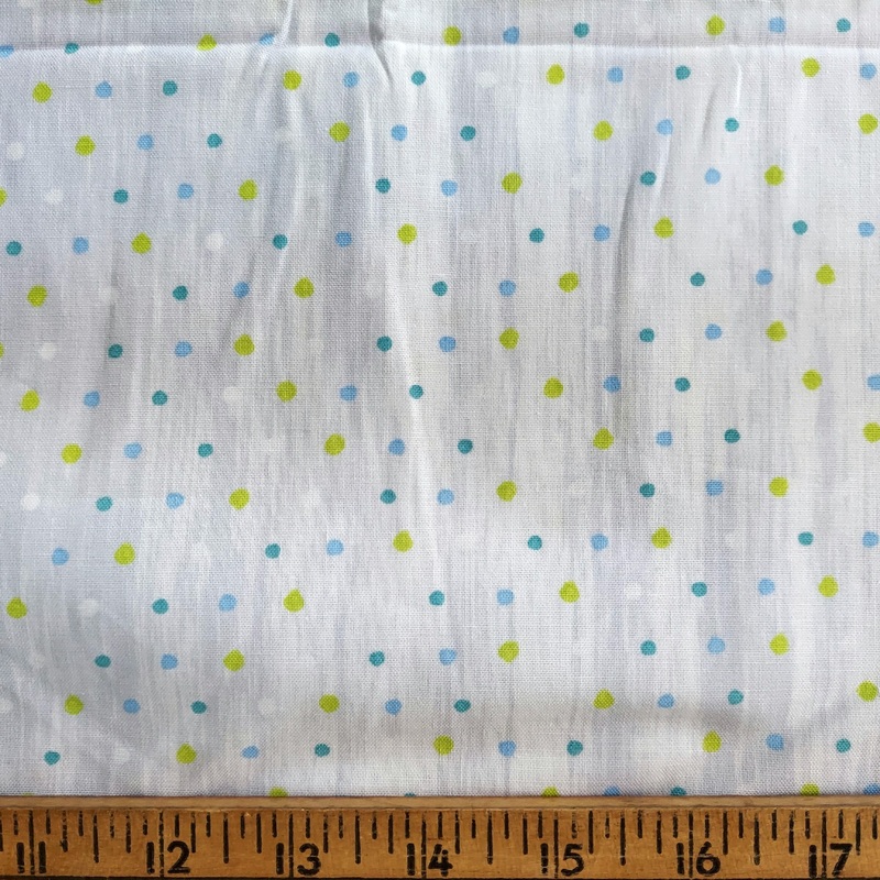 Brother Sister Design Green Blue Dots on Gray