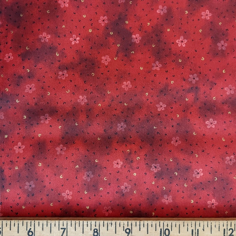Classic Cottons Luminaries Red Floral