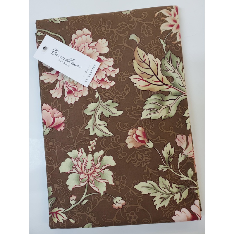 Cour de Fleur Floral Brown