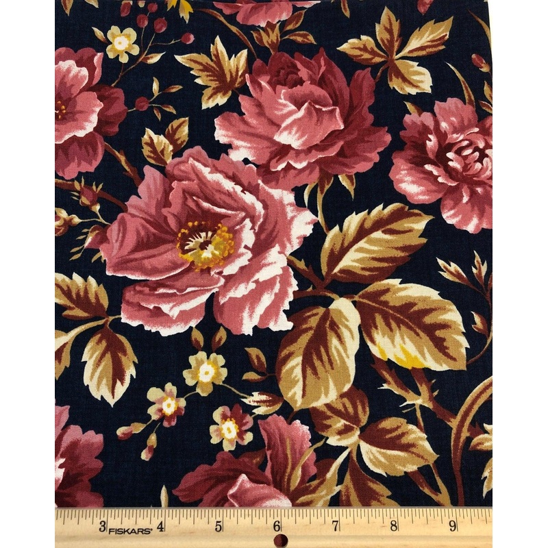 Heritage Home Main Floral Navy