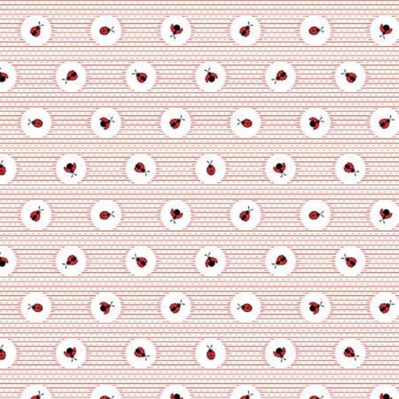 Mini Medley Ladybugs on Red Stripes
